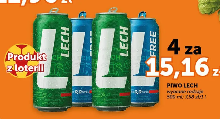Piwo Lech Premium promocja w Euro Sklep