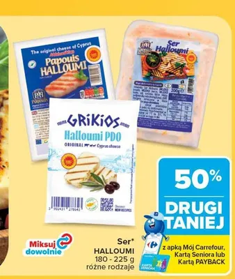 Ser Halloumi Papouis promocja w Carrefour