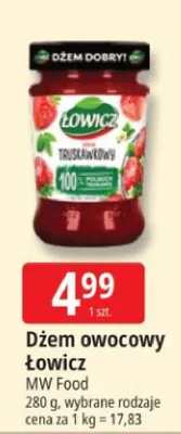 Dżem owocowy truskawkowy promocja w Leclerc