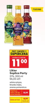 Likier Soplica Party wiśnia cytryna promocja w Biedronka