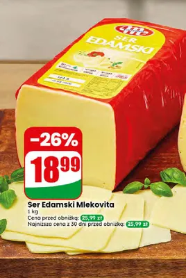 Ser Edamski Mlekovita promocja w Dino