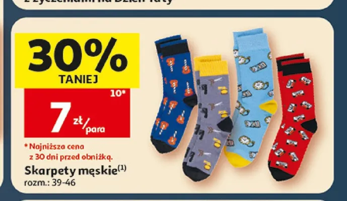 Skarpety męskie promocja w Auchan