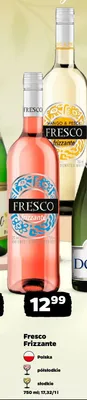 Wino musujące Fresco Frizzante Rose półsłodkie polskie promocja w Netto