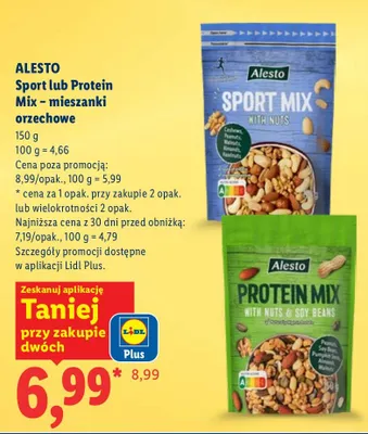 Mieszanki orzechowe Protein Mix promocja w Lidl