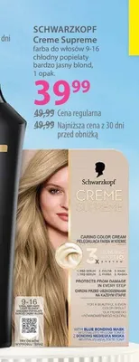 Farba do włosów Schwarzkopf Creme Supreme promocja w Hebe