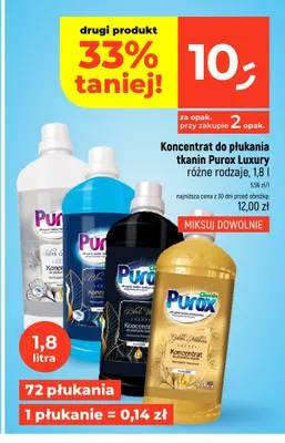 Koncentrat do płukania tkanin Purox Luxury promocja w Dealz