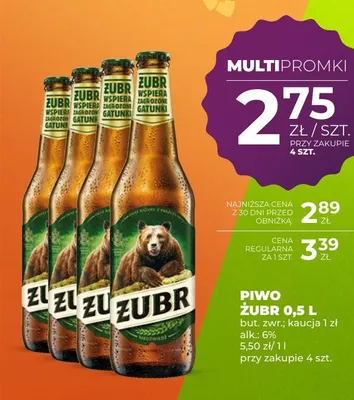 Piwo Żubr promocja w Duży Ben
