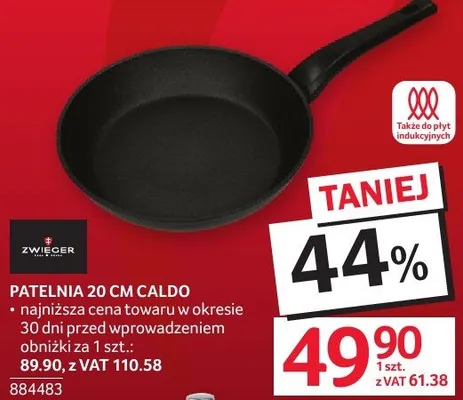 Patelnia 20 cm CALDO ZWIEGER promocja w Selgros