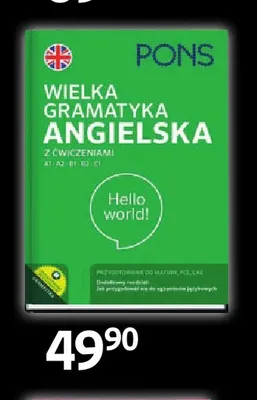 Książka Wielka gramatyka angielska z ćwiczeniami PONS promocja w Empik