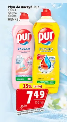 Płyn do naczyń Pur cytryna promocja w Prim Market