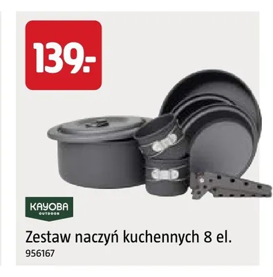 Zestaw naczyń kuchennych Kayoba Outdoor 8-elementowy promocja w Jula