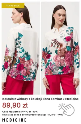 Koszula z wiskozy Medicine z kolekcji Ilona Tambor x promocja w Medicine