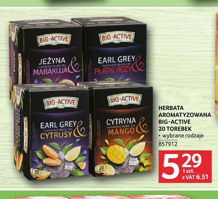 Herbata aromatyzowana Big-Active promocja w Selgros
