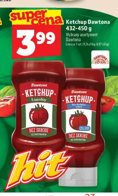 Ketchup łagodny Dawtona promocja w TOPAZ