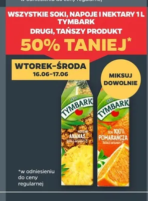 Nektar ananas Tymbark promocja w Netto