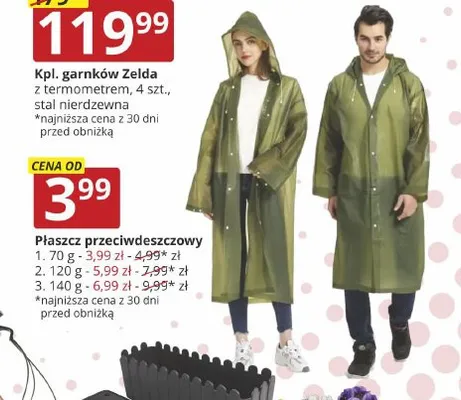 Płaszcz przeciwdeszczowy 70 g promocja w Prymus AGD
