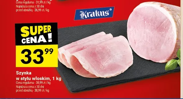 Szynka w stylu włoskim Krakus promocja w Twój Market