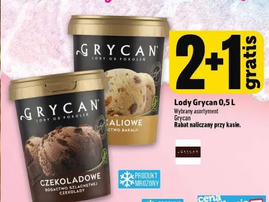 Lody Grycan bakaliowe promocja w TOPAZ