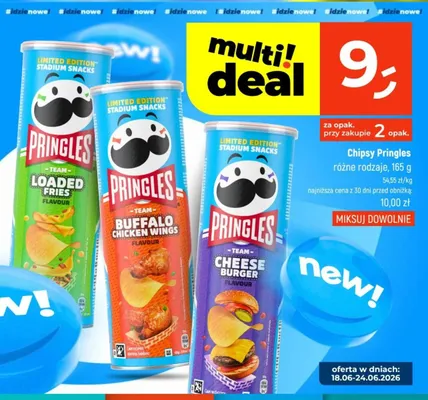 Chipsy Pringles Buffalo Chicken Wings promocja w Dealz