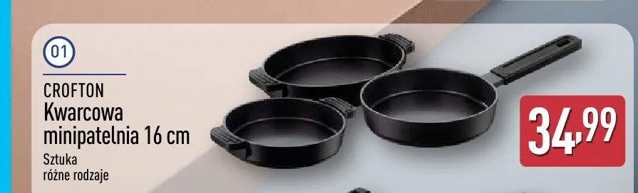 Kwarcowa minipatelnia 16cm CROFTON promocja w Aldi