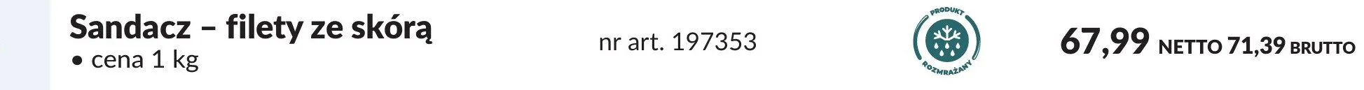 Filety ze skórą promocja w Makro