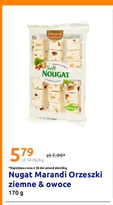 Nugat Marandi Orzeszki ziemne i owoce promocja w Action