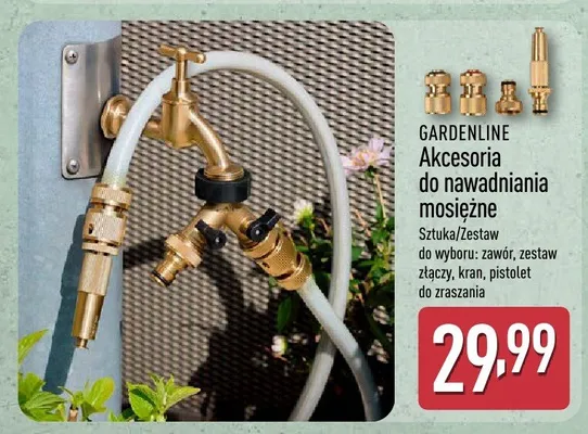Akcesoria do nawadniania mosiężne promocja w Aldi