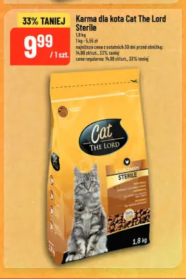 Karma dla kota Cat The Lord Sterile promocja w POLOmarket