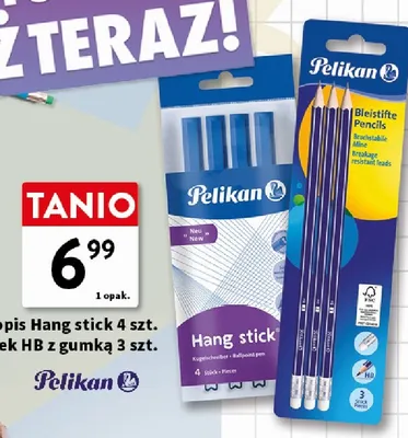 Długopis Hang stick Pelikan 4-pak promocja w Intermarche