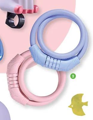 Zapięcie rowerowe 1 m na kod, różne kolory promocja w Biedronka