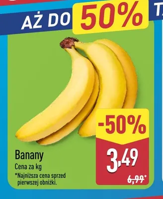 Banany promocja w Aldi