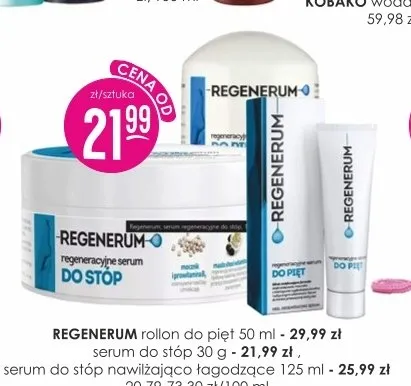 Regenerum rollon do pięt promocja w Drogerie Jasmin