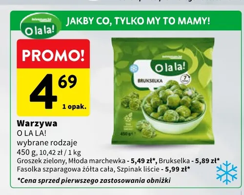 Groszek zielony O la la! promocja w Intermarche