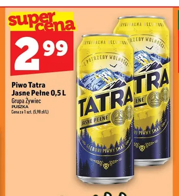 Piwo Tatra promocja w TOPAZ