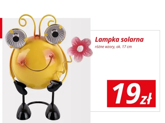 Lampka solarna różne wzory promocja w KiK