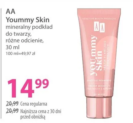 Mineralny podkład do twarzy, różne odcienie promocja w Hebe