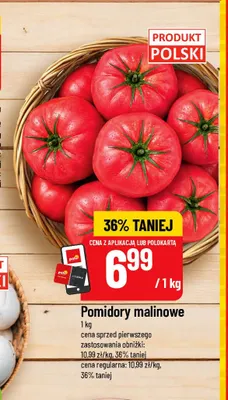 Pomidory kiściowe promocja w POLOmarket