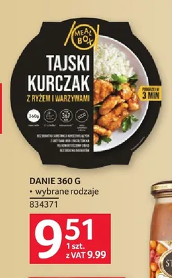 Danie tajski kurczak z ryżem i warzywami Meal Box promocja w Selgros