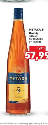 Brandy Metaxa 5* promocja w Kaufland