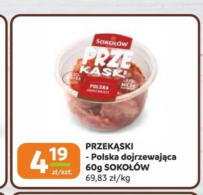Przekąski Polska dojrzewająca Sokołów promocja w Gama