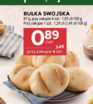 Bułka swojska promocja w Stokrotka