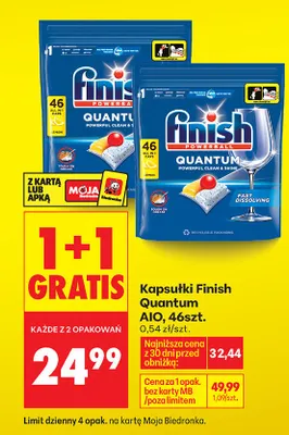 Kapsułki Quantum All in One 1+1 GRATIS promocja w Biedronka