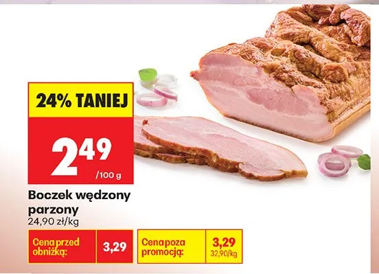 Boczek wędzony parzony promocja w Biedronka