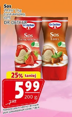 Sos toffi Dr. Oetker promocja w Prim Market