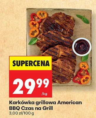 Karkówka grillowa American BBQ Czas na Grill promocja w Biedronka