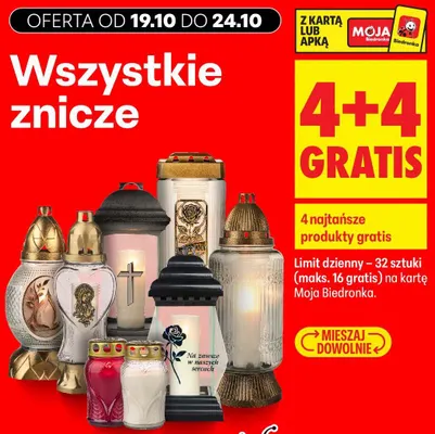 Znicze promocja w Biedronka