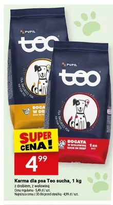 Karma dla psa Teo sucha promocja w Twój Market