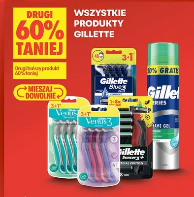 Produkty Gillette promocja w Biedronka