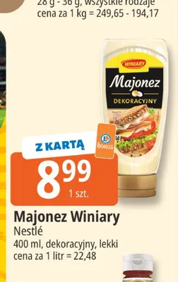 Majonez Winiary Dekoracyjny promocja w Leclerc