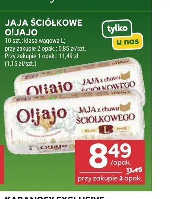 Jaja ściółkowe O!Jajo promocja w Stokrotka